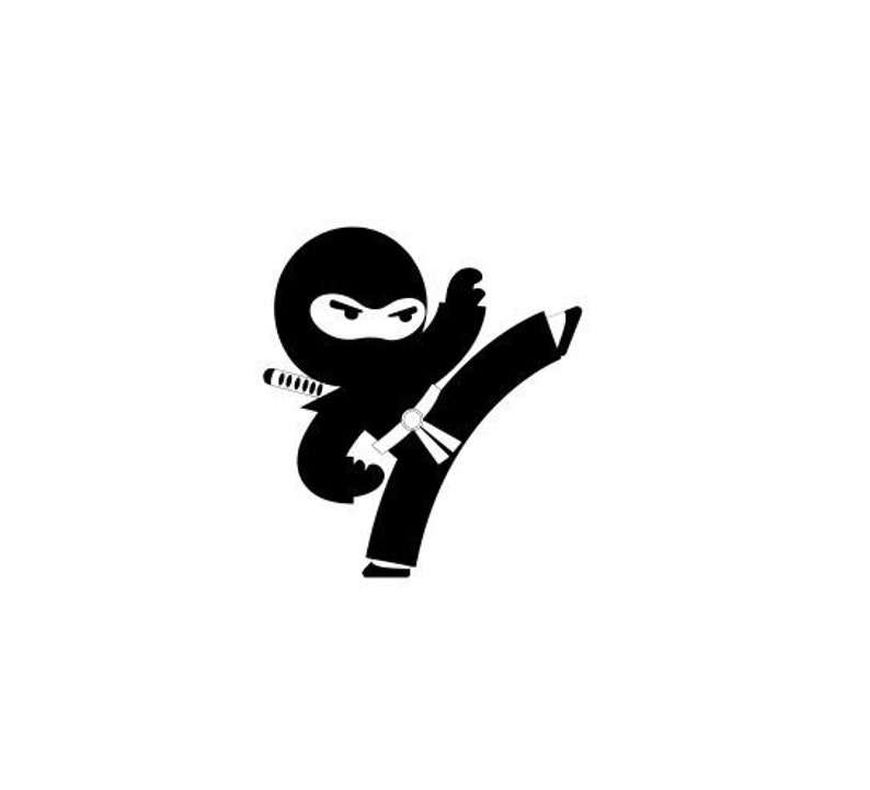 Download Ninja Svg Cricut vNinja Svg Boys Room Silhouette Cartoon | Etsy