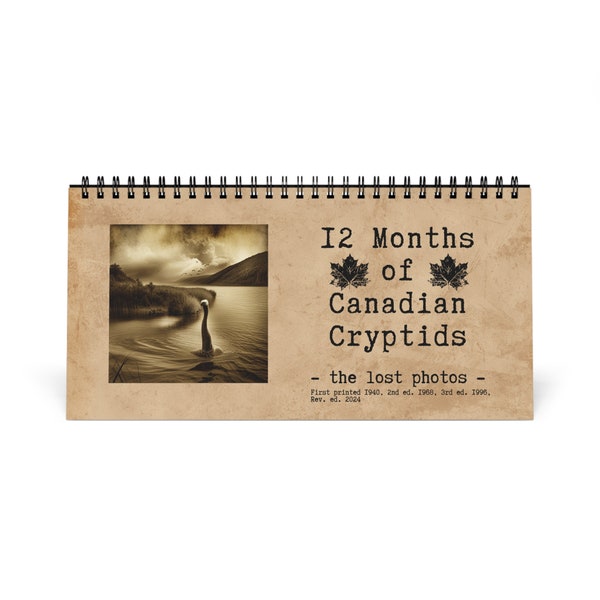 2024 Calendar Cryptids Etsy