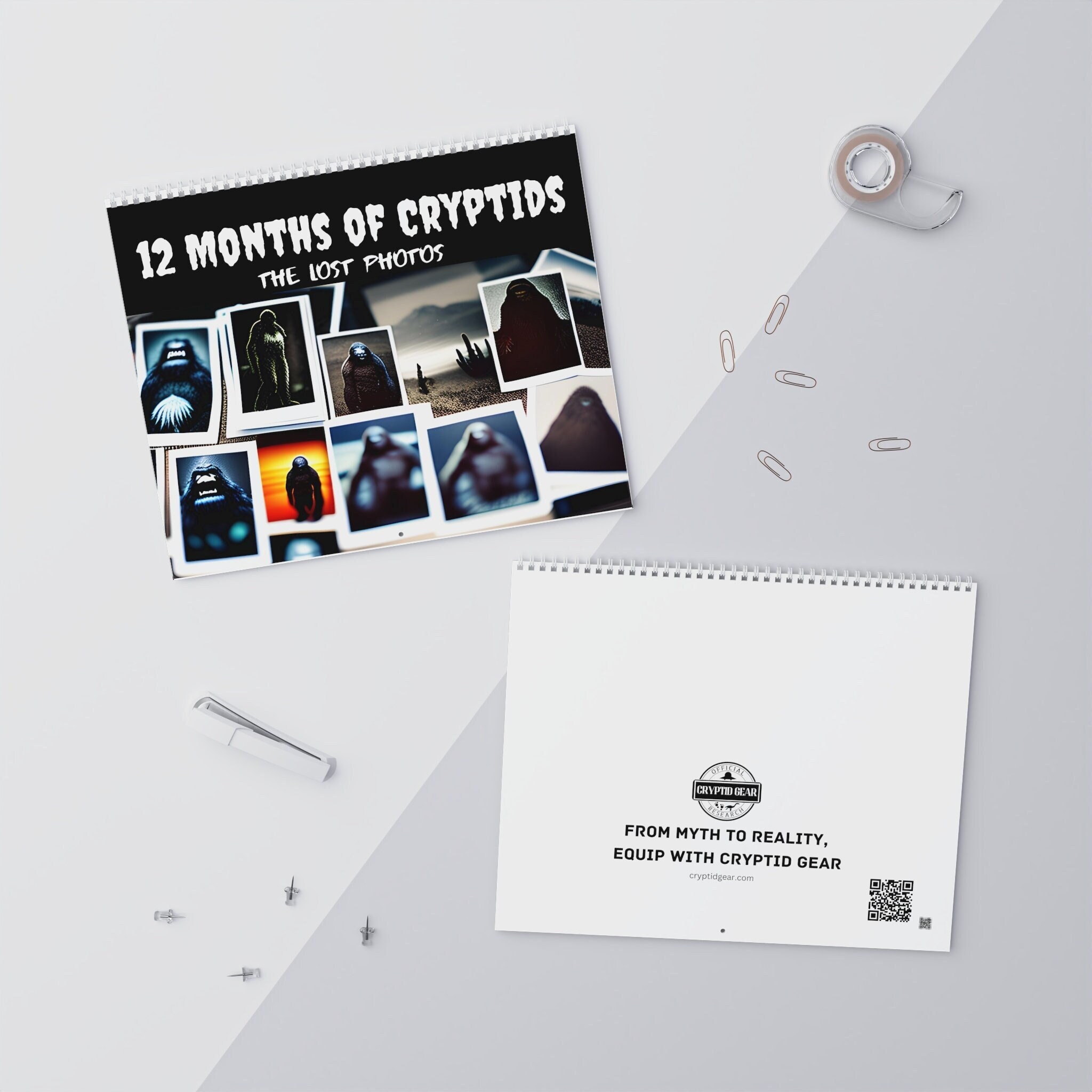 12 Months of Cryptids Calendar 2024 Cryptid Gear the Lost Etsy