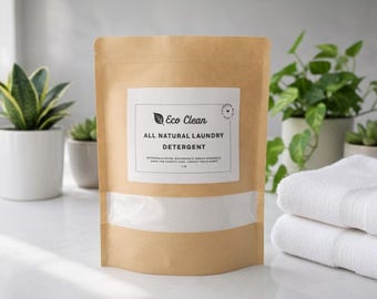 All Natural Eco Friendly Laundry Detergent Powder - 1 LB