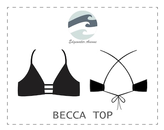 DIY 3-Strap Bikini Top | PDF Sewing Pattern | Becca Top