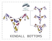 DIY Reversible Side Tie Bikini Bottoms (3 Coverage Options) PDF Sewing Pattern Kendall Bottoms