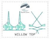 DIY Peek-a-Boo Bikini Top Willow Top PDF Sewing Pattern