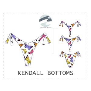 DIY Reversible Side Tie Bikini Bottoms (3 Coverage Options) | PDF Sewing Pattern | Kendall Bottoms