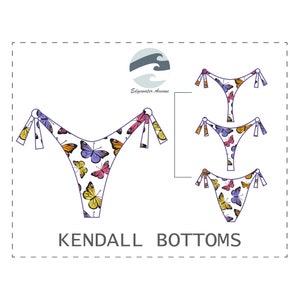 DIY Reversible Side Tie Bikini Bottoms (3 Coverage Options) | PDF Sewing Pattern | Kendall Bottoms