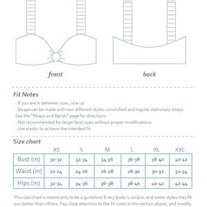 DIY Scrunch Strap Knotted Bikini Top Charlotte Top PDF Sewing Pattern ...