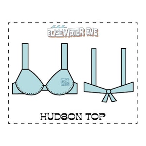 DIY Underwire Bikini Top PDF Sewing Pattern Hudson Top image 1