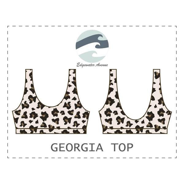 Georgia Top | DIY Scoopneck Bikini Top | PDF Sewing Pattern
