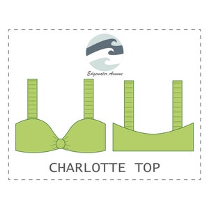 DIY Scrunch Strap Knotted Bikini Top | Charlotte Top | PDF Sewing Pattern