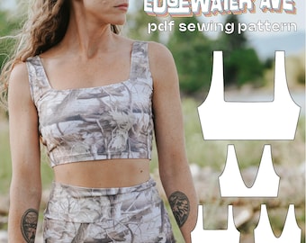 Reversible Bikini Top & Sports Bra PDF Sewing Pattern | Heidi