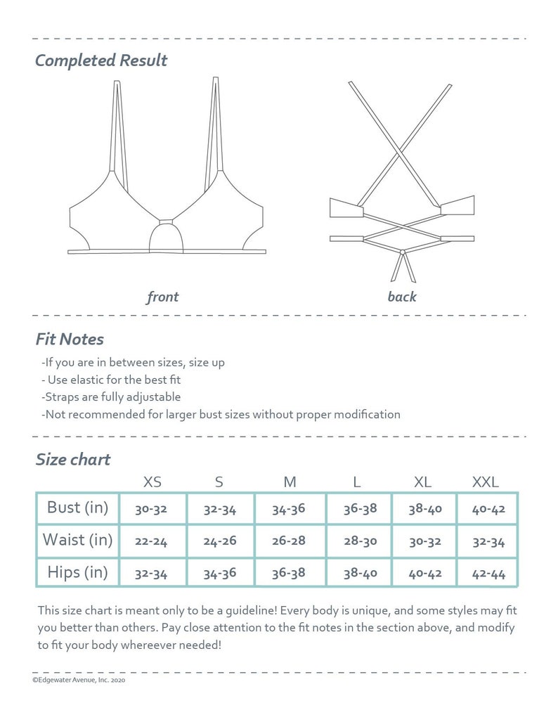 DIY Peek-a-boo Bikini Top Willow Top PDF Sewing Pattern | Etsy