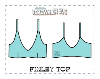 DIY Reversible Darted Bikini Top | PDF Sewing Pattern | Finley Top