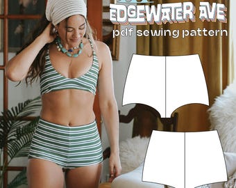 DIY Reversible Boyshort Bikini Bottoms | Charlie Bottoms | PDF Sewing Pattern