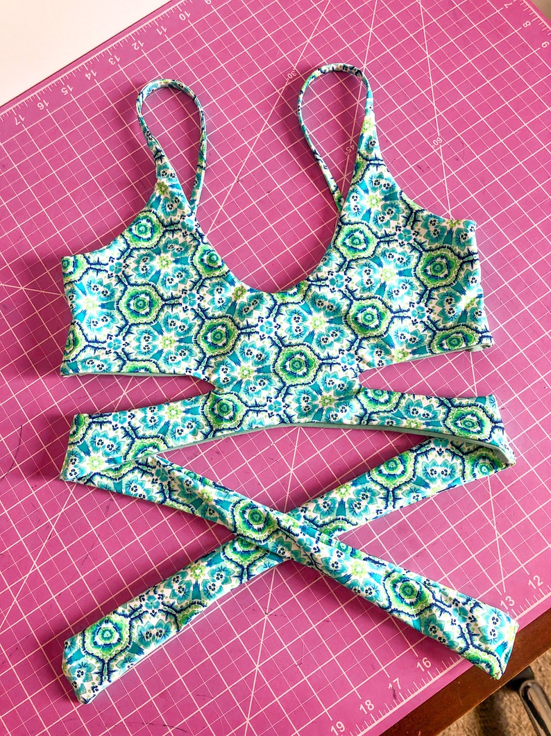 DIY Wrap Tie Bikini Top PDF Sewing Pattern Tyler Top Etsy