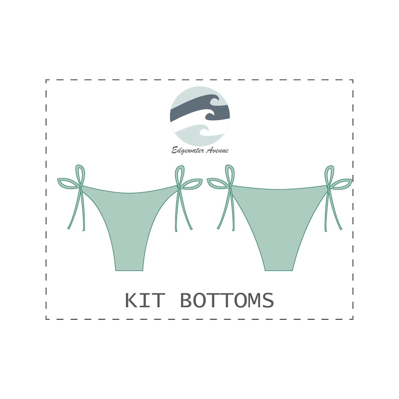 DIY Reversible String Tie Kit Bikini Bottoms || PDF Sewing Pattern 