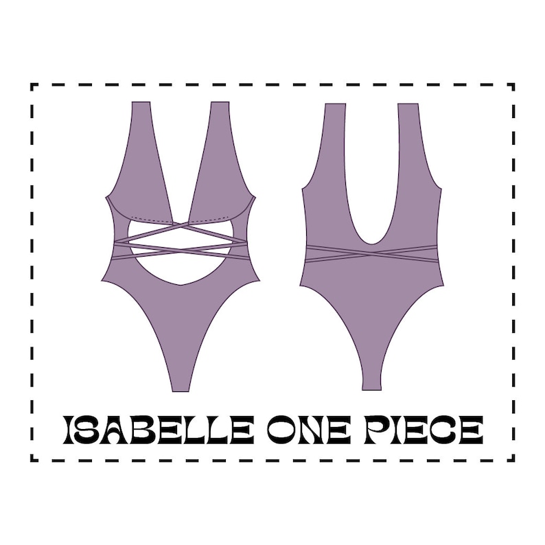 DIY Wrap Tie Cut Out One Piece Swimsuit Isabelle One Piece Etsy