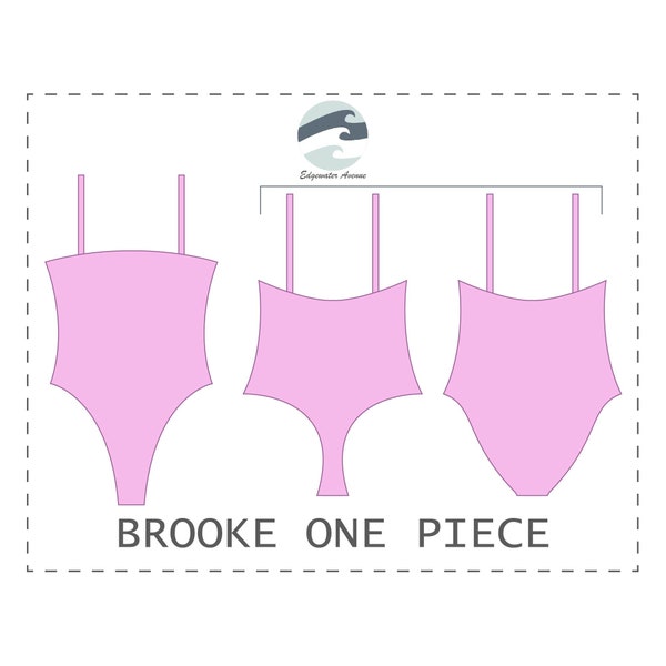 DIY Reversible Square Neck One Piece Swimsuit (2-in-1) | Brooke One Piece | PDF Sewing Pattern