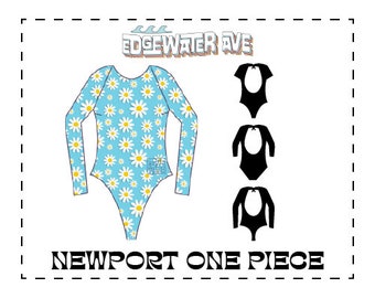 DIY Surf Suit (6 Options) One Piece Swimsuit | PDF Sewing Pattern | Newport One Piece