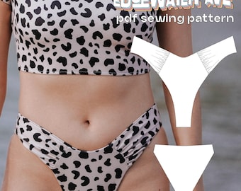 Ruched Bikini Bottoms PDF Sewing Pattern | Blake