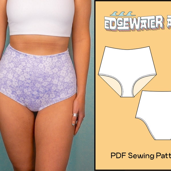 High Waist Full Coverage Bikini Bottoms | Gabby Bottoms PDF Sewing Pattern