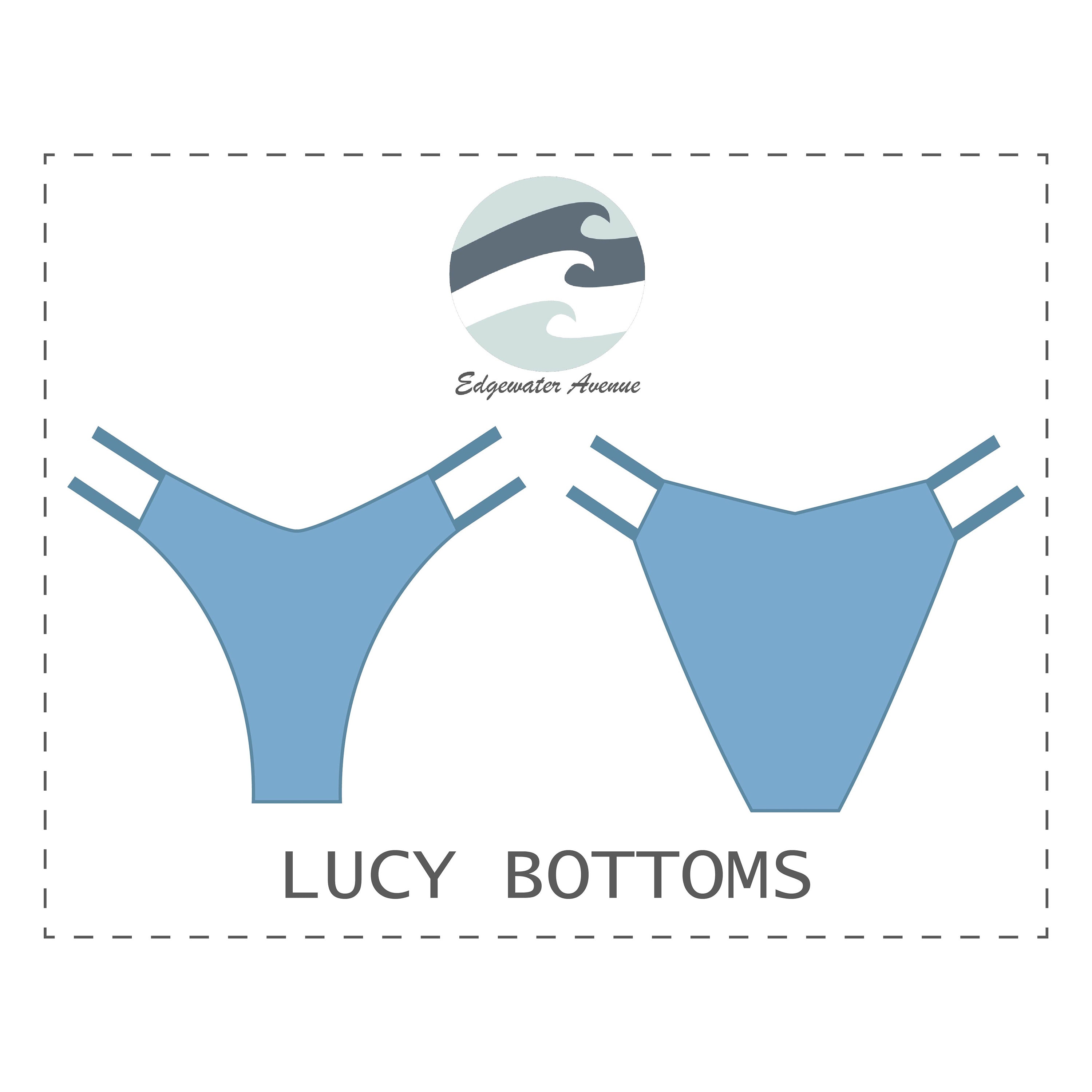 DIY Strappy Reversible Bikini Bottoms Lucy Bottoms PDF Sewing Pattern 