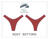 DIY 80s Style Cheeky Bikini Bottoms Roxy PDF Sewing Pattern