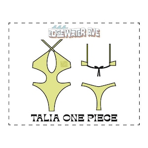 DIY Keyhole Sexy One Piece Swimsuit | Talia One Piece | PDF Sewing Pattern | Reversible, Cheeky, Thong, Seamless, Bikini