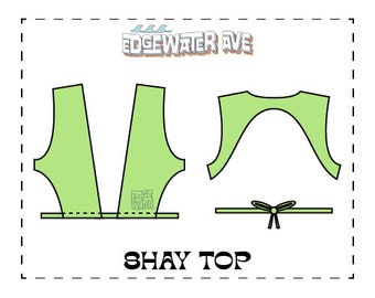 DIY Reversible Backless Bikini Top (PDF) | Shay Top | PDF Sewing Pattern