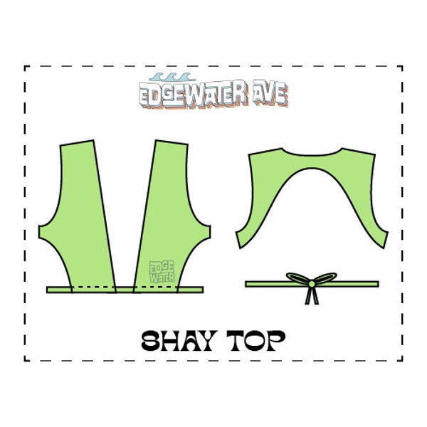 DIY Reversible Backless Bikini Top (PDF) | Shay Top | PDF Sewing Pattern