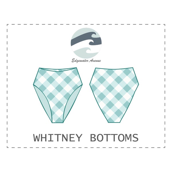 DIY Reversible High Waist Whitney Bikini Bottoms || PDF Schnittmuster