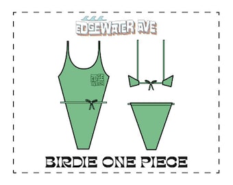 DIY French Cut One Piece Swimsuit || Birdie || PDF Sewing Pattern