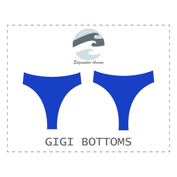 DIY 80s Style High Waist Bikini Bottoms | Gigi | PDF Sewing Pattern