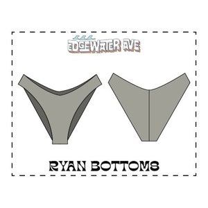 DIY Cheeky Center Seam Reversible Bikini Bottoms | Ryan Bottoms | PDF Sewing Pattern