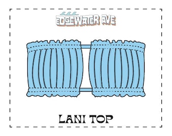 FREE Lani Top | DIY Reversible Ruched Bandeau Bikini Top | PDF Pattern