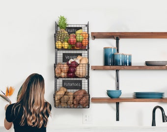 Hanging Fruit Basket Etsy
