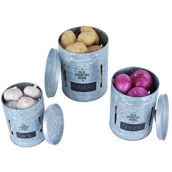 Vintage Potato Onion Kitchen Storage Canisters For Pantry - Temu