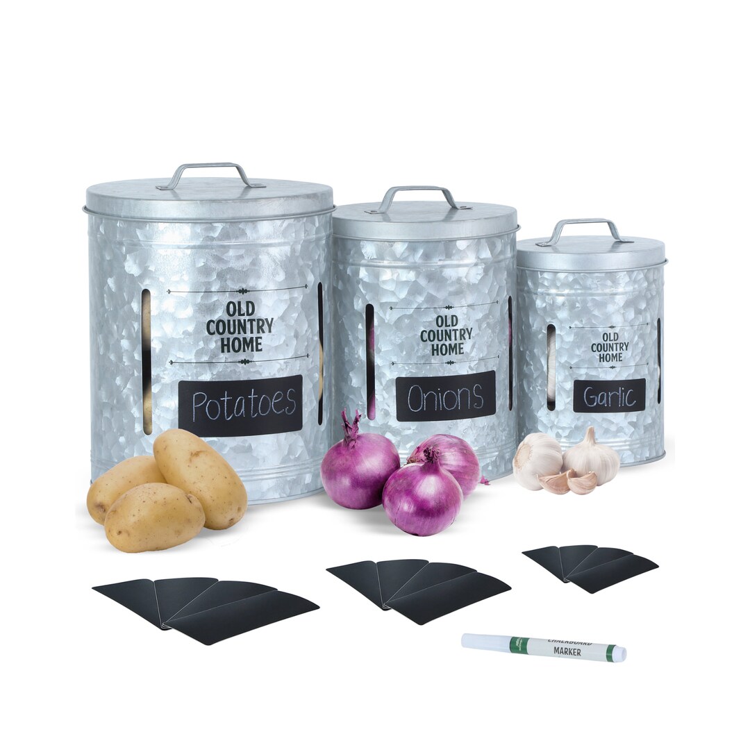 Onion and Potato Storage for Pantry by Saratoga Home Extra Large Set of