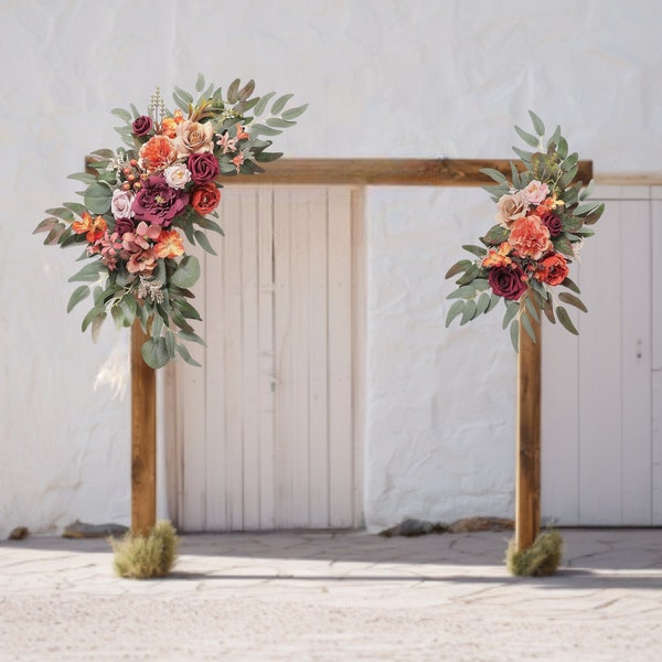 Luxurious Hacienda Style Wedding Decor Floral Swag Set Silk and Foam Flower Arch Decor for Elegant Ceremonies Hacienda Wedding Shower Decor