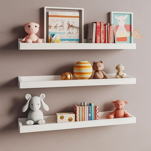 White Floating Shelves - Etsy