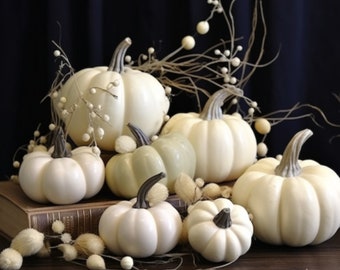 Faux White Pumpkin Decor for Fall Wedding Decor Pumpkin for Halloween Decor Pumpkin for Thanksgiving Table Centerpiece Wedding Centerpiece