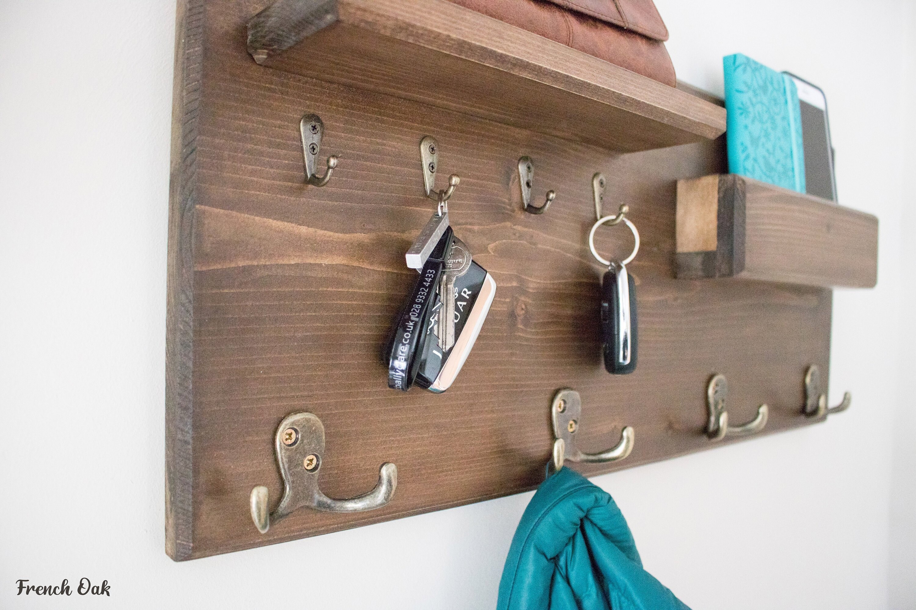 personalized wall mounted coat rack