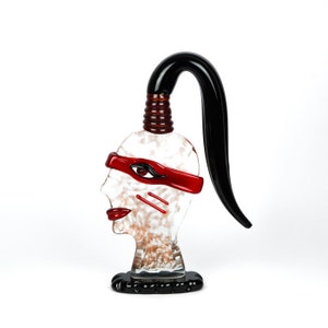 Warrior sculpture in Murano glass, Modern sculpture, Murano sculpture, Murano glass figure, Made Murano Glass