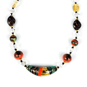 Murano blown glass necklace, gift idea, Murano jewelry, blown glass, Made Murano Glass