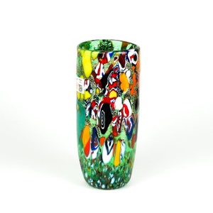 Green Murano glass vase, Murano vases, gift idea, Murano vases, Made Murano Glass