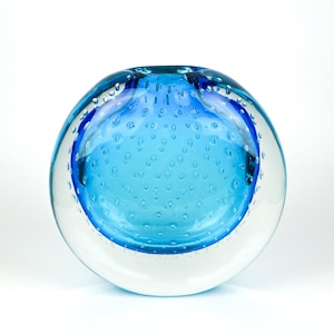 Acquamare Baloton vase in Murano glass, Murano vases, gift idea, Murano glass sculpture, Murano vase, Made Murano Glass