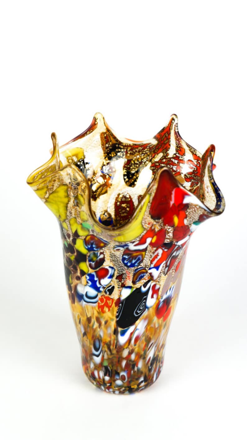 Vase en verre de Murano vases de Murano idée cadeau Etsy France