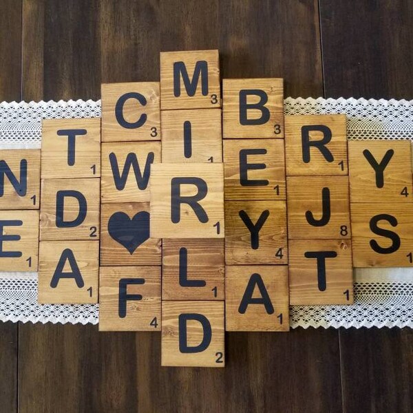 Giant Scrabble Tiles Etsy