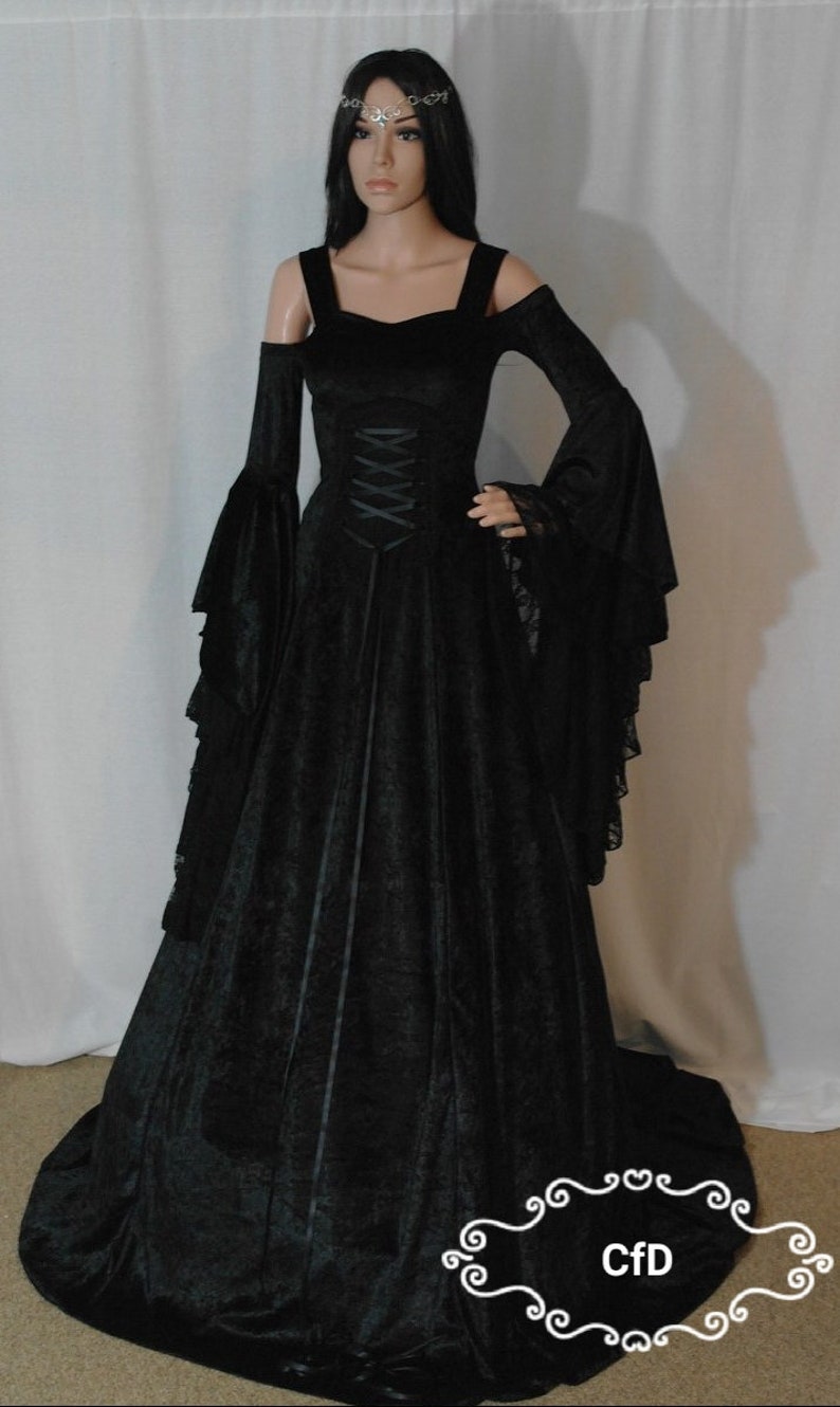 Black Off Shoulder Wedding Dresses