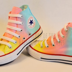 Custom Dyed Pastel Converse All Star High Top Shoes - Etsy