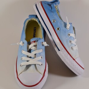 Custom Dyed Navy Ombre Women&#39;s Converse Shoreline Shoes